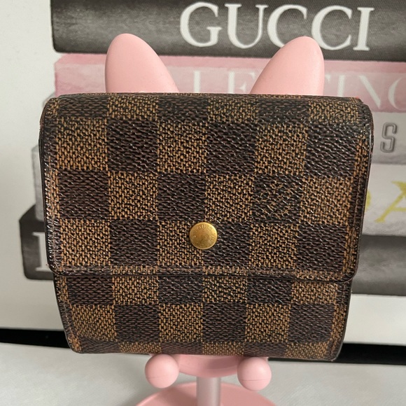 Louis Vuitton damier ebene trifold wallet - Picture 1 of 15
